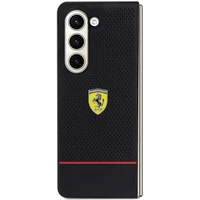 Ferrari Perforated Line dėklas telefonui Samsung Galaxy Z Fold 5 - juodas