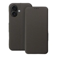 FOLIO Side Magnet dėklas telefonui (m) skirtas IPHONE 16 - rudas