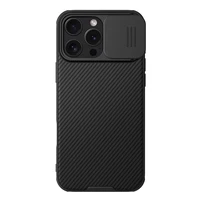 Nillkin CamShield Pro dėklas telefonui iPhone 16 Pro Max su kameros dangteliu - juodas
