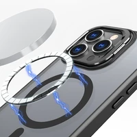 Tech-Protect MagStand Magnetinis dėklas telefonui su stovu iPhone 16 Pro - pusiau skaidrus