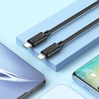 Kabelis USB C į Lightning Hoco PD 27W 2 m X88 juodas