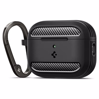 Spigen Rugged Armor dėklas AirPods 3 - matinės juodos spalvos