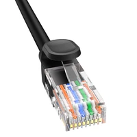 Baseus didelio greičio Cat 5 RJ-45 1000Mb/s Ethernet laidas 8m apvalus - juodas