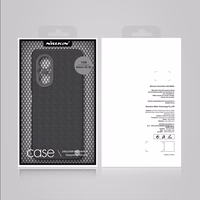 Nillkin Textured dėklas patvarus sustiprintas dėklas su gelio rėmu ir nailono nugarėle Honor 50 SE juodas