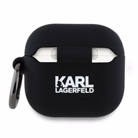 Karl Lagerfeld Silikoninis Choupette Head 3D dėklas AirPods 4 – juodas