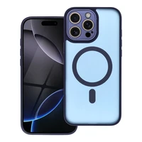 VARIETE MAG COVER Dėklas telefonui suderinamas su Magnetiniu IPHONE 15 tamsiai mėlynas