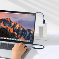 Joyroom A4 USB-C / USB-C 100W 1.2m kabelis su skaitmenine indikacija - mėlynas