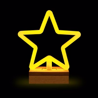 Neon Wood stovas LED STAR šiltai baltas FLNW04 Forever Light