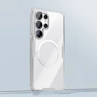 Nillkin Nature TPU Pro Magnetinis dėklas telefonui su MagSafe Samsung Galaxy S25 Ultra - Baltas