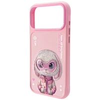 Nimmy Cool&Cute 2.0 Rabbit dėklas iPhone 17 Pro Max - rožinis