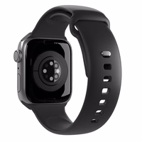 Puro Icon silikoninis dirželis Apple Watch 42/44/45/49 mm - juodas (2 vnt.)