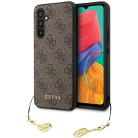 Guess GUHCS23FEGF4GBR S23 FE S711 rudas/rudas kietas dėklas 4G žavesio kolekcija