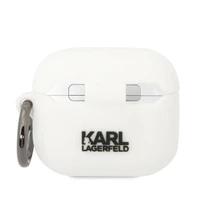 Karl Lagerfeld KLA3RUNCHH AirPods 3 dėklas silikoninis baltas Karl Head 3D
