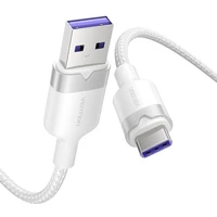 USB 2.0 A į USB-C 6A "Vention CTOWF" 1M kabelis (baltas)