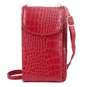 Megztas krepšys telefonui GCW12 raudonas