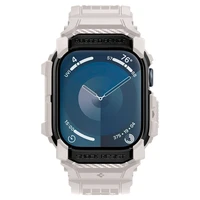 Spigen Rugged Armor „Pro“ dirželis Apple Watch 10 (46MM) - smėlio spalvos