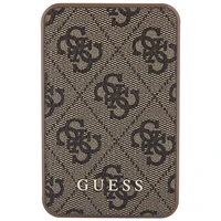 Guess Išorinė baterija 15W GUPB5LP4GEGW 5000mAh ruda/ruda 4G Odinis Metalinis Logotipas