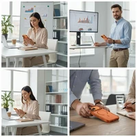 Uniq Veren iPhone 17 Pro Max Magclick ikrovimo deklas - oranzinis