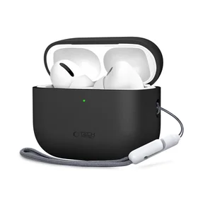 Tech-Protect silikoninis dėklas AirPods Pro 3 juodas