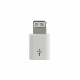Įkroviklio adapteris - Micro USB į Lightning - baltas