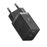 Baseus GaN5 Pro 40W 2xUSB-C sieninis įkroviklis - Juodas