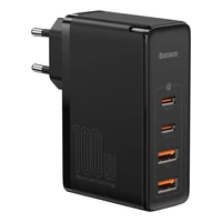 Baseus GaN2 Pro greitas įkroviklis 100W USB / USB Type C Quick Charge 4+ Power Delivery juodas (CCGAN2P-L01)