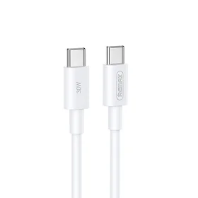 USB kabelis Remax RC-C021 USB-C to USB-C 30W 2.0m baltas