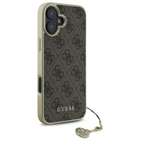 Guess 4G Charms Kolekcijos dėklas iPhone 16 Plus - rudas