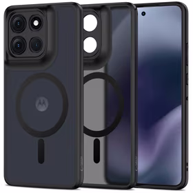 Tech-Protect MagMat MagSafe dėklas telefonui Motorola Moto G86 5G - matinės juodos spalvos