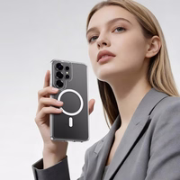 Rock Crystal skaidrus Series Magnetic Dėklas for Samsung Galaxy S26 Ultra skaidrus