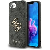 Guess 4G Big Logo dėklas iPhone 16e - Juodas