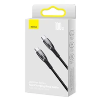 Baseus CADH000701 USB-C - USB-C PD kabelis 100W 5A 480Mb/s 1m juodas