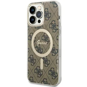 Guess GUHMP14XH4STW iPhone 14 Pro Max 6.7" rudas kietas dėklas 4G Magnetinis