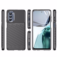 Thunder Case skirtas Motorola Moto G62 5G silikoninis apsauginis dėklas juodas