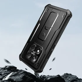 Tech-Protect Kevlar Pro dėklas telefonui Xiaomi Redmi Note 14 Pro 5G / Poco X7 5G - juodas