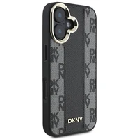 DKNY Languotas raštas magnetinis iPhone 16 dėklas - juodas