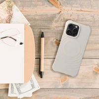 Silicone Zephyr Mag Cover suderinamas su MagSafe dėklas telefonui IPHONE 16 baltas