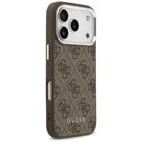 Guess 4G Classic Logo Magnetinis dėklas telefonui iPhone 17 Pro - rudas