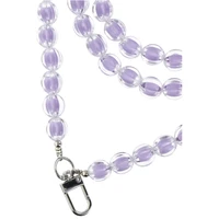 COLORFUL telefono dirželis, telefono pakabukas / virvelės ilgis 120 cm (60 cm kilpoje) / ant kaklo – violetinis