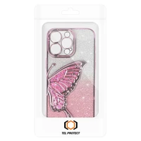 Tel Protect Butterfly vandens dėklas telefonui Iphone 12 Pro rožinis