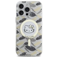 Hello Kitty IML Golden Leaves MagSafe dėklas telefonui iPhone 16 Pro Max - baltas