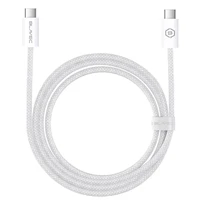 Blavec Cable Candy braided - Type C to Type C - PD 60W 3A 2 metres Apple CarPlay/Android Auto (CCA-CC3W20) white
