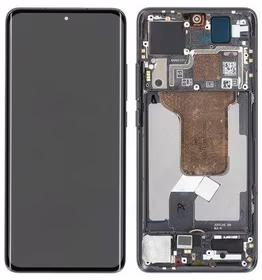 Ekranas Xiaomi 12 5G/12X 5G/12S 5G su lietimui jautriu stikliuku ir rėmeliu Black originalus (used Grade A)