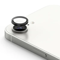 Ringke Camera Frame apsauginis stiklas 2 vnt. iPhone 16e - juoda