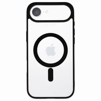 Akrilinis spalvotas magnetinis dėklas telefonui Iphone 17 Air juodas