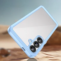 Kosminis dėklas Samsung Galaxy A36 su lanksčiu rėmeliu - mėlynas