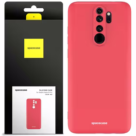 Spacecase silikoninis dėklas Redmi Note 8 Pro raudonas