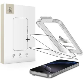 Tech-Protect Quick Set+ 2-jų rinkinys grūdintas stiklas iPhone 17 Pro - juodas