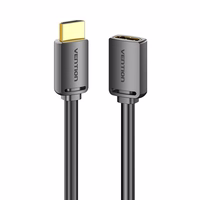 HDMI 2.0 vyras į HDMI 2.0 moteris prailginimo kabelis Vention AHCBD, 0,5 m, 4K 60Hz (juodas)