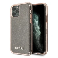Guess GUHCN65PCGLPI iPhone 11 Pro Max rožinis kietasis dėklas Glitter